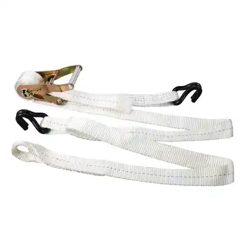 2" Ratchet Tie Down with Pe J Hooks 3M, with 1M Loop, MBL 6000Kgs