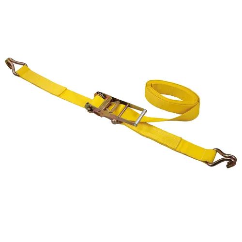 3" Ratchet Tie Down with Double J Hooks 27ft Long