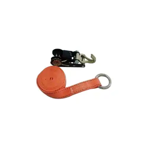 1.5" Ratchet Tie Down, Short Part with Double J Hook Only Long