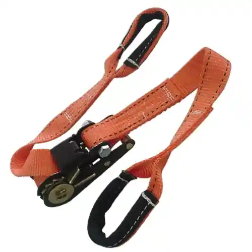 1.5" Ratchet Tie Down with Sewn Loop on Both Ends