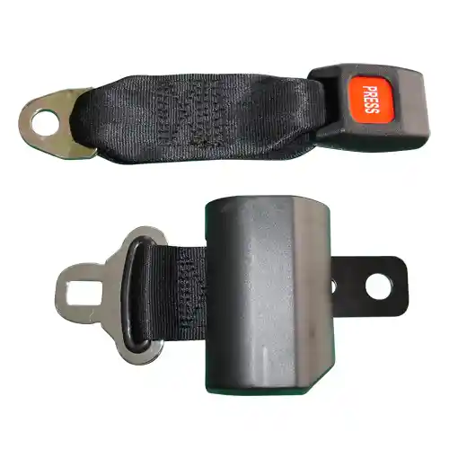 2 Point Small Retraceable Seat Belt 8" and 33.5"