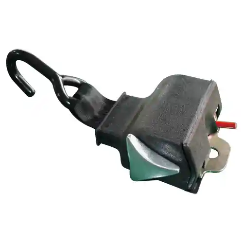 2" Retractable Seat Belt with S Hook, Red Stop Bar, and Triangular Type Bar