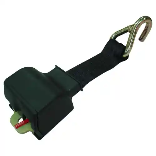 2" Retractable Seat Belt with J Hook and Bar